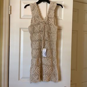 Crocheted cover up dress